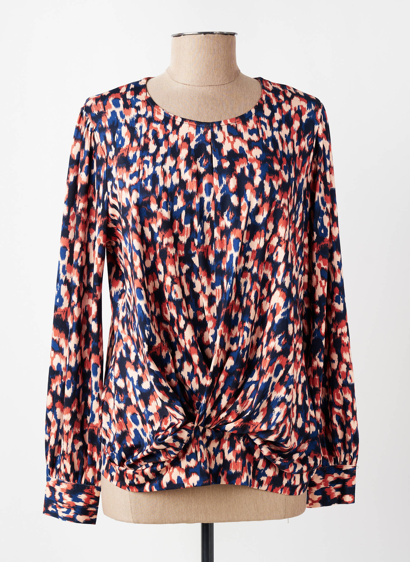 Top stretch manches longues rose K-DESIGN femme