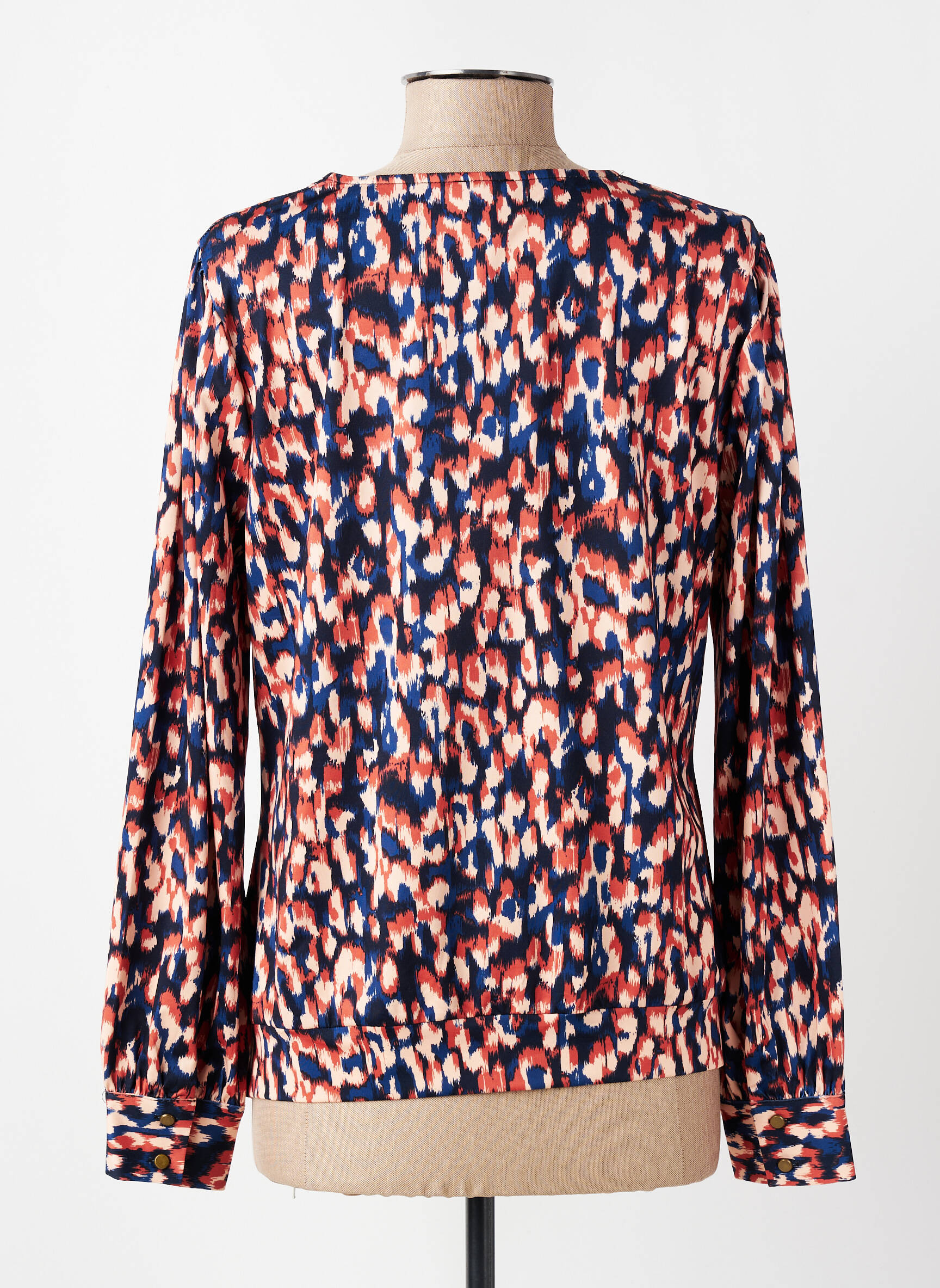 Top stretch manches longues rose K-DESIGN femme