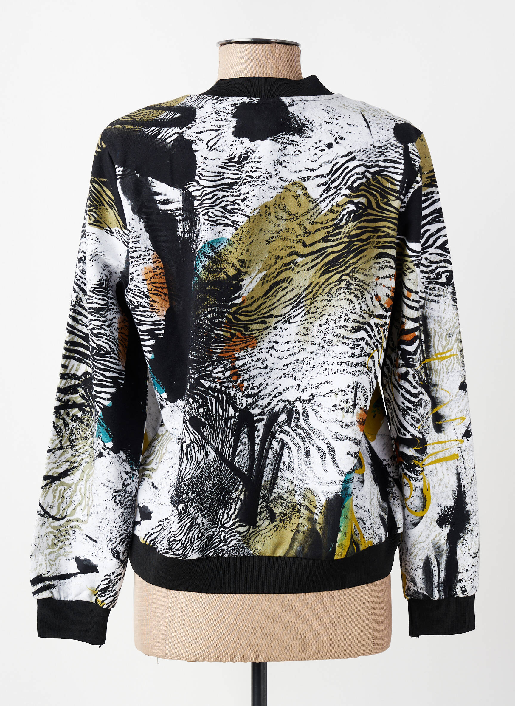 Blouson col v noir DOLCEZZA femme