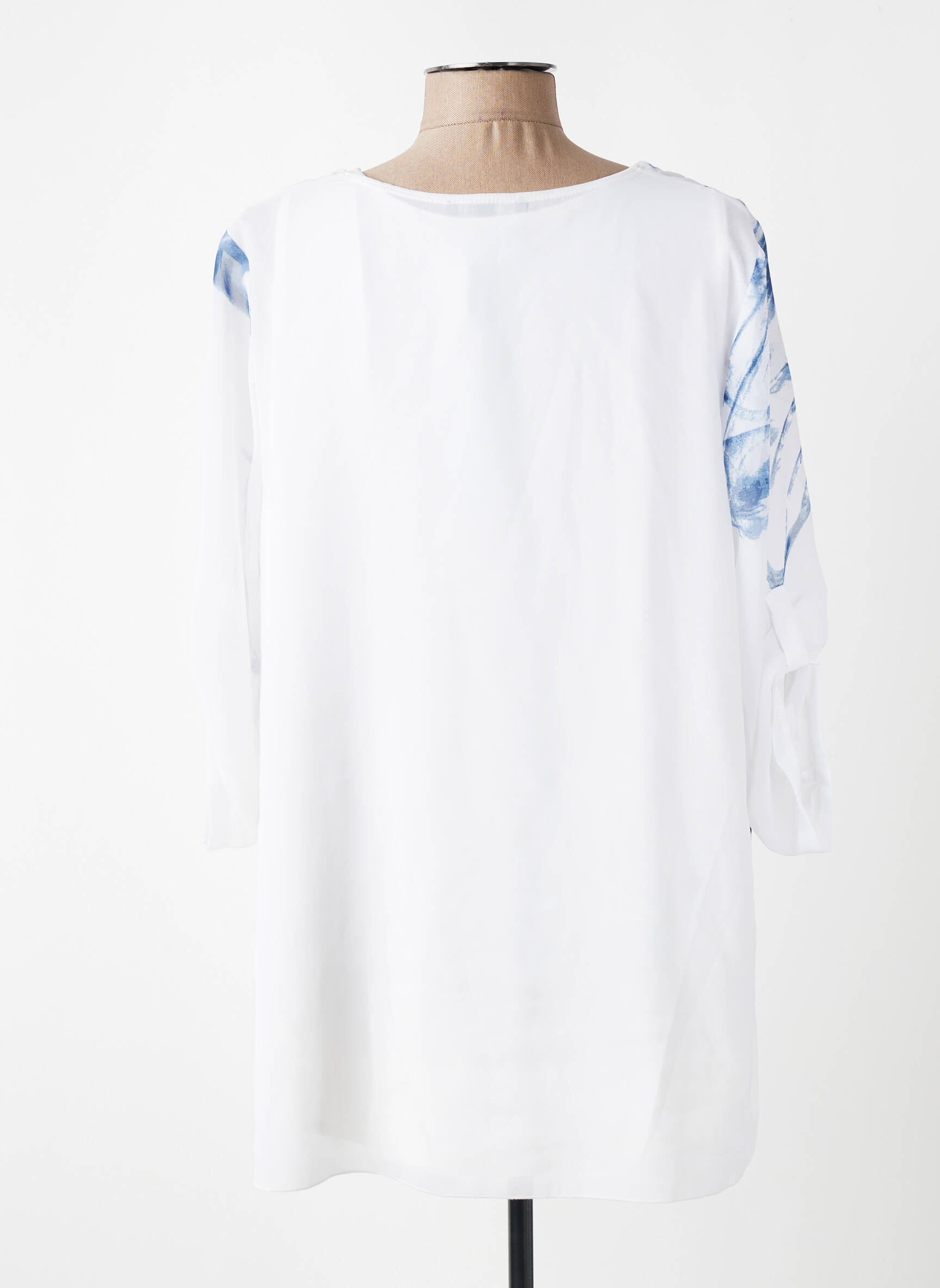 Tunique manches longues imprimé fantaisie blanc PICADILLY femme