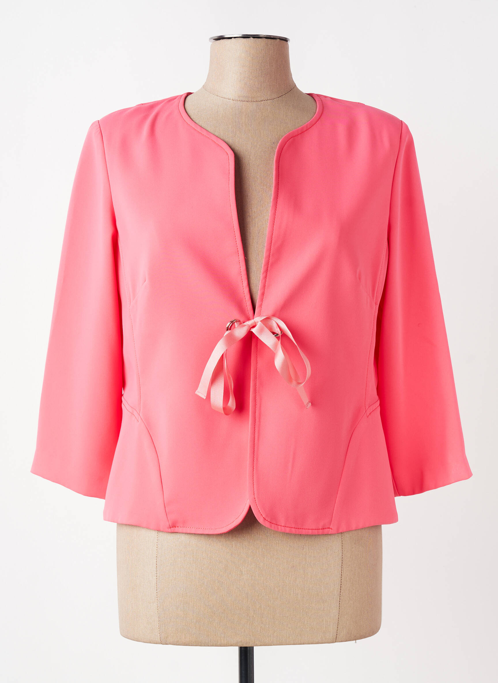 Veste chic manches 3/4 rose DIVAS femme
