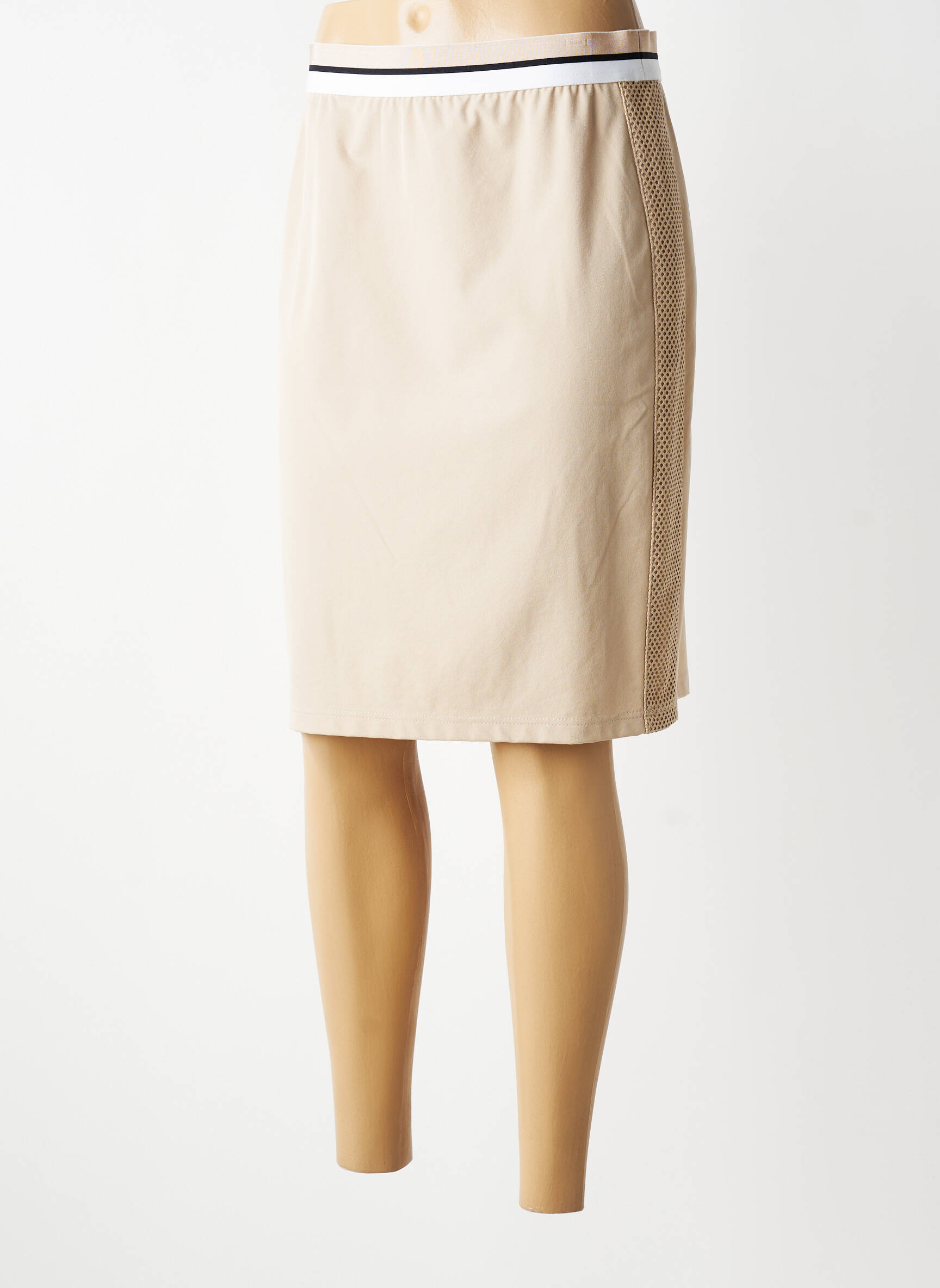 Jupe mi-longue stretch beige TUZZI femme