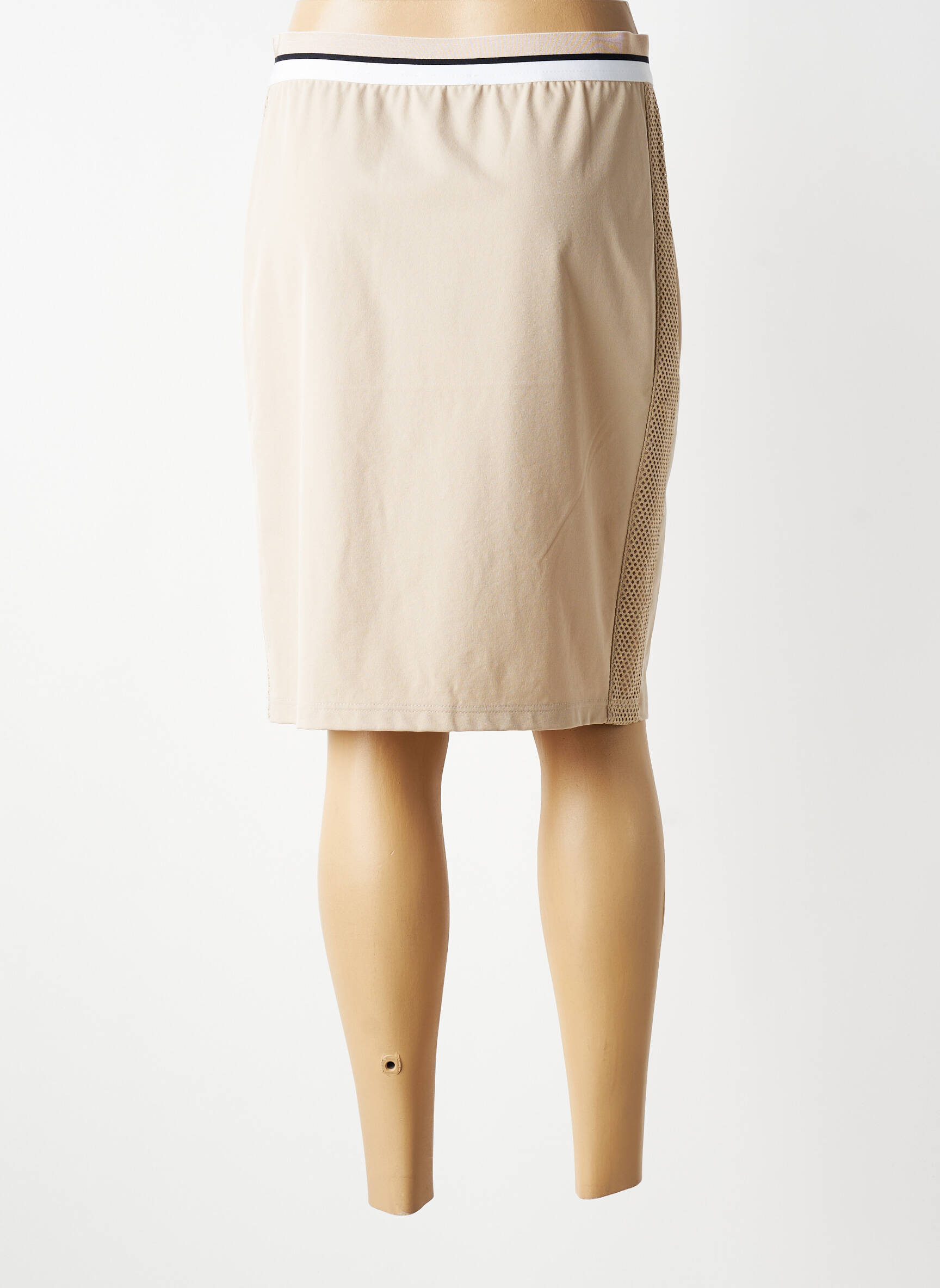 Jupe mi-longue stretch beige TUZZI femme