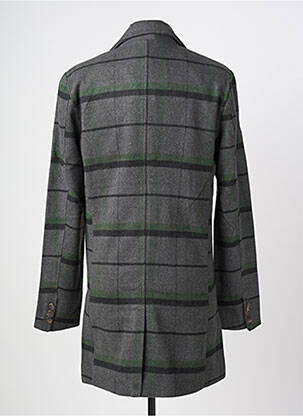 Manteau long epaulette sans capuche gris SOLID homme
