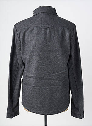 Veste casual fermeture boutonnée sur le devant gris SOLID homme