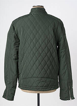 Doudoune manches longues sans capuche vert SOLID homme