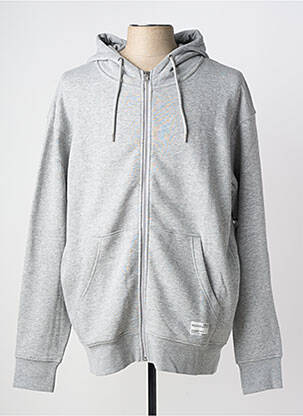 Veste casual resserrée sur le bas gris SOLID homme