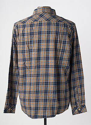 Chemise manches longues poches marron SOLID homme