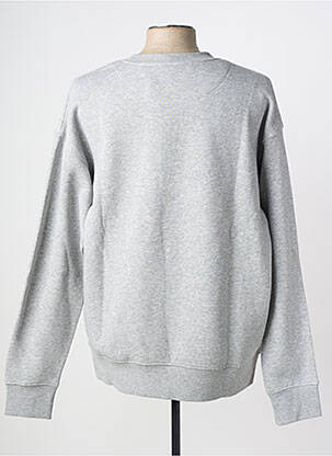 Sweat-shirt manches longues manches longues gris SOLID homme
