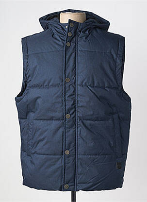 Doudoune poches a capuche bleu SOLID homme