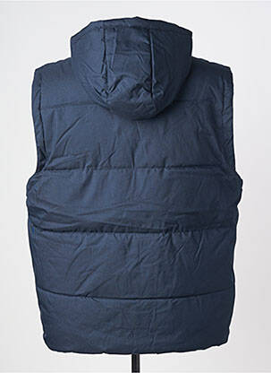 Doudoune poches a capuche bleu SOLID homme