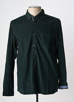 Chemise manches longues poches vert SOLID homme
