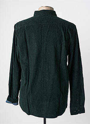 Chemise manches longues poches vert SOLID homme