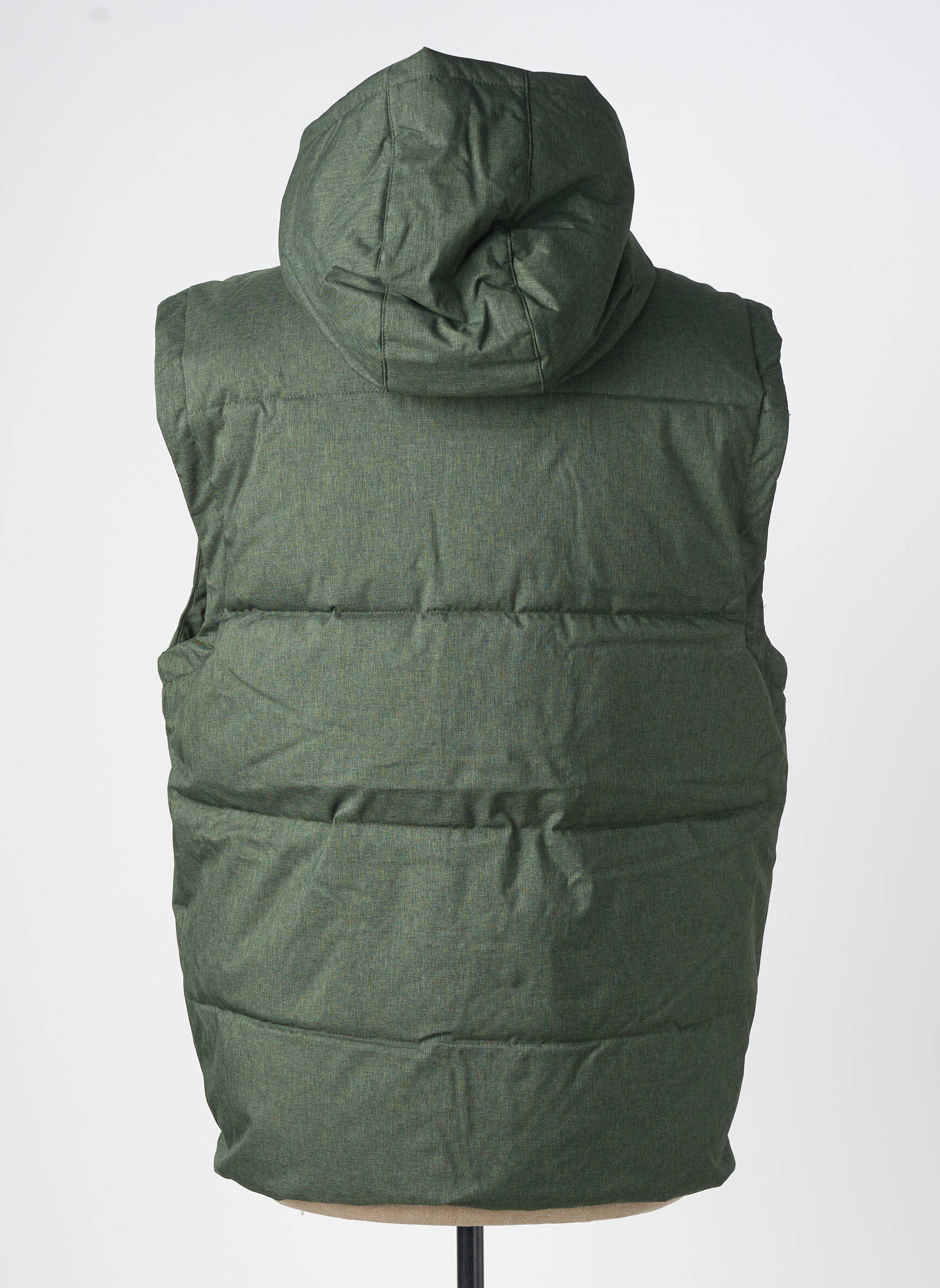 Doudoune poches a capuche vert SOLID homme