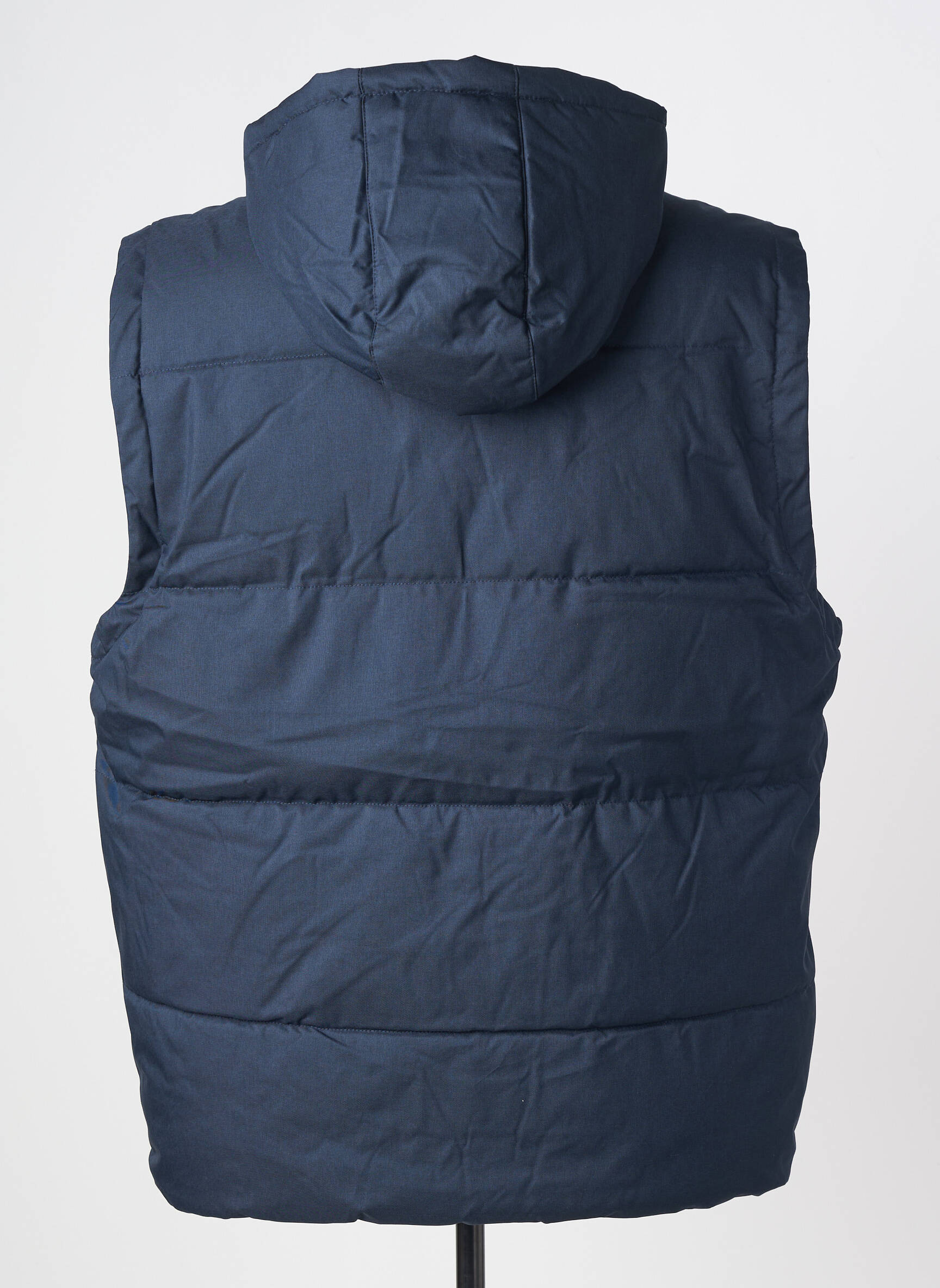 Doudoune poches a capuche bleu SOLID homme