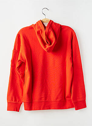 Sweat-shirt à capuche tissage jersey manches longues orange CP COMPANY garçon