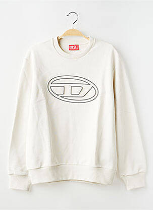 Sweat-shirt stretch manches longues beige DIESEL garçon