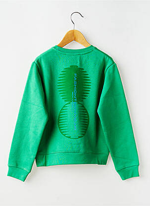 Sweat-shirt stretch manches longues vert GERTRUDE garçon