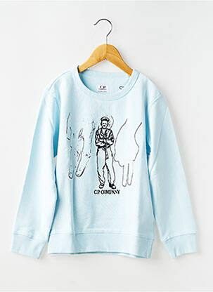 Sweat-shirt sérigraphie manches longues bleu CP COMPANY garçon