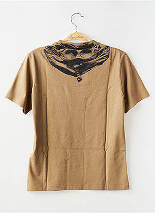 T-shirt tissage jersey manches courtes marron CP COMPANY garçon