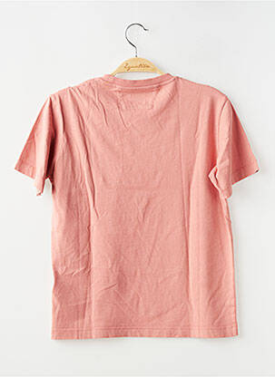 T-shirt stretch manches courtes rose CP COMPANY garçon