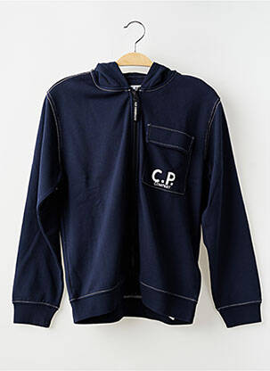 Veste casual col rond bleu CP COMPANY garçon