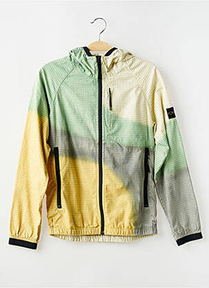 Coupe-vent poches a capuche vert STONE ISLAND garçon