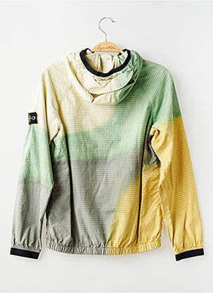 Coupe-vent poches a capuche vert STONE ISLAND garçon