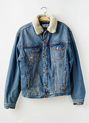 Veste casual finition intérieure fourrure synthétique bleu DIESEL garçon