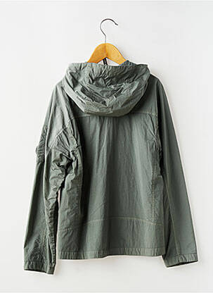 Coupe-vent effet matière satinée a capuche vert CP COMPANY garçon