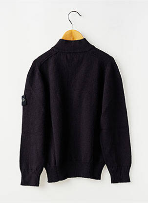 Gilet manches longues maille tricot bleu STONE ISLAND garçon
