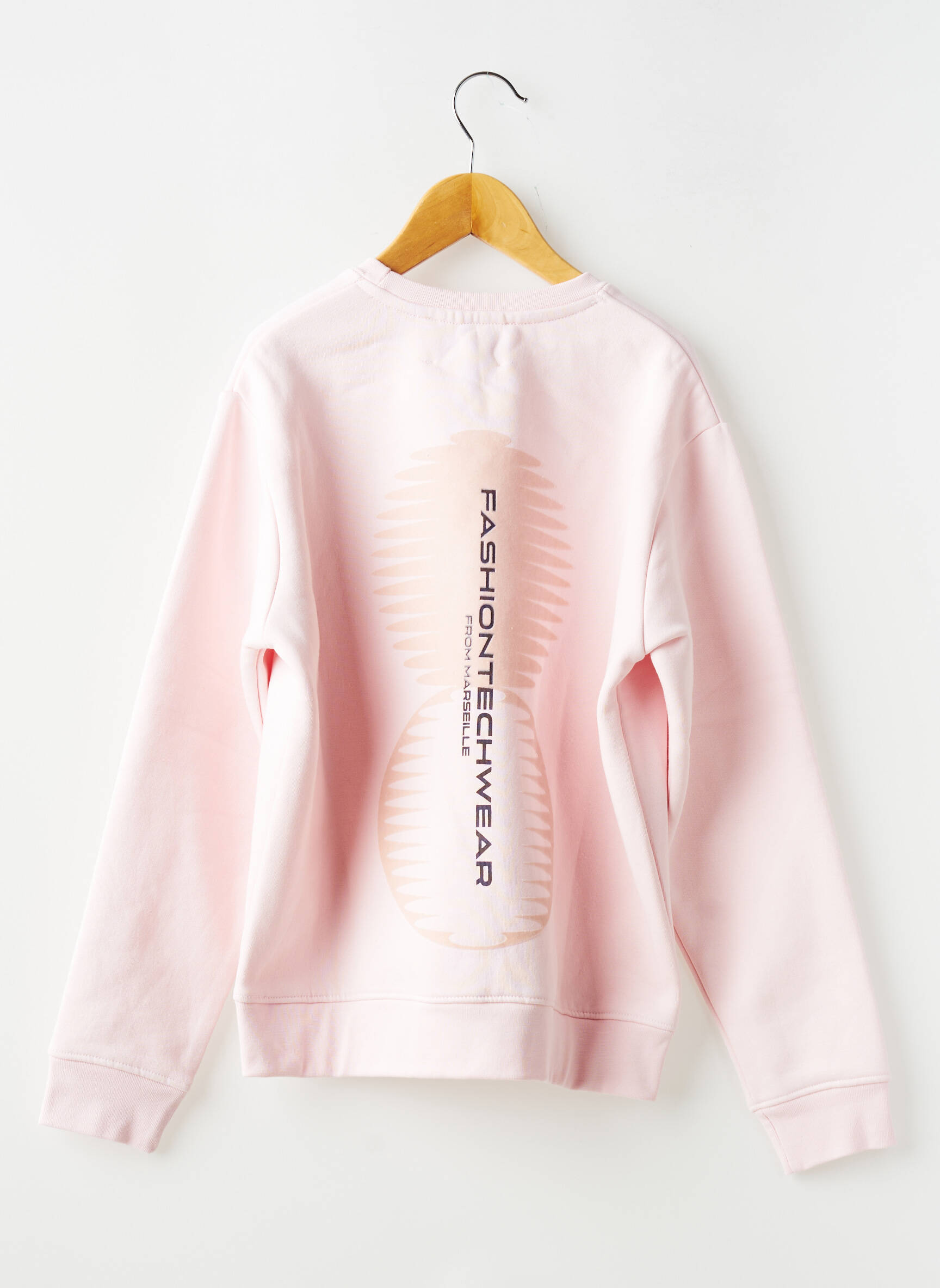 Sweat-shirt manches longues manches longues rose GERTRUDE fille