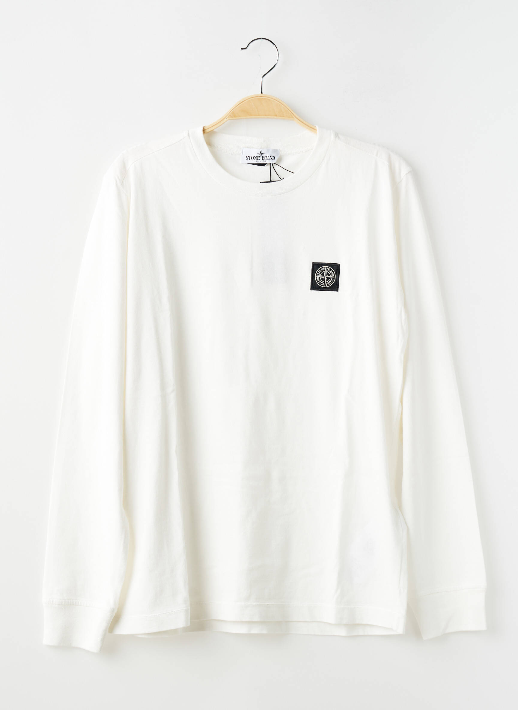 T-shirt manches longues manches longues beige STONE ISLAND garçon