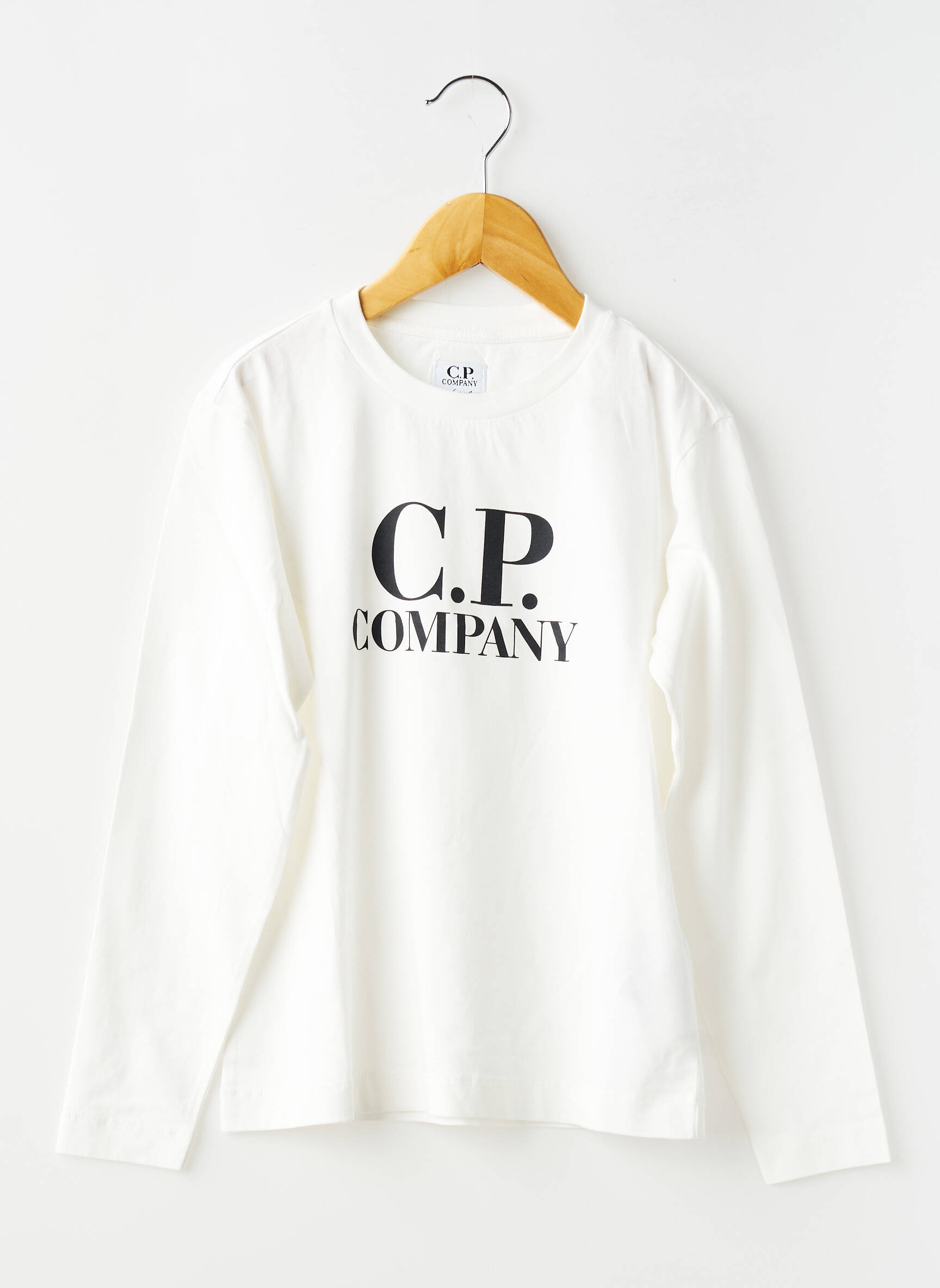 T-shirt manches longues manches longues blanc CP COMPANY garçon