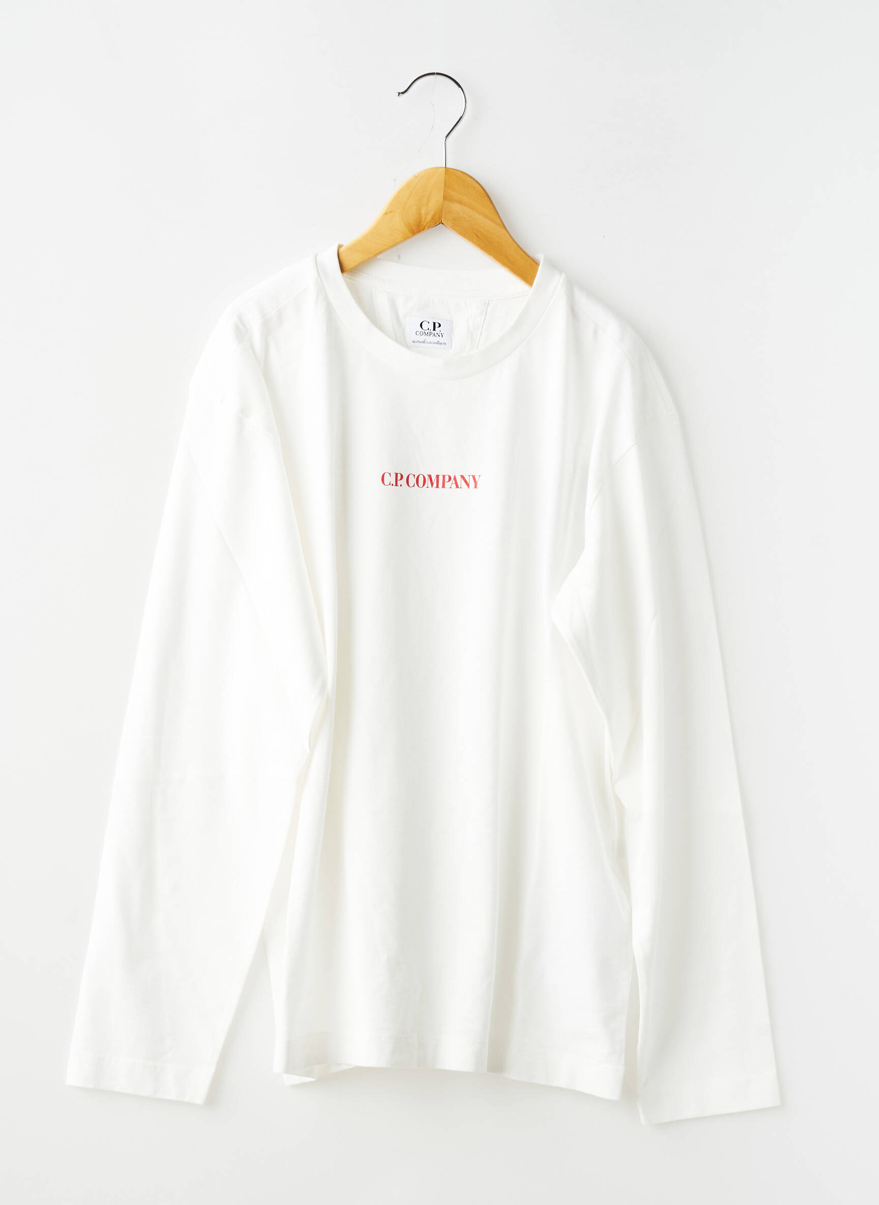 T-shirt manches longues manches longues blanc CP COMPANY garçon