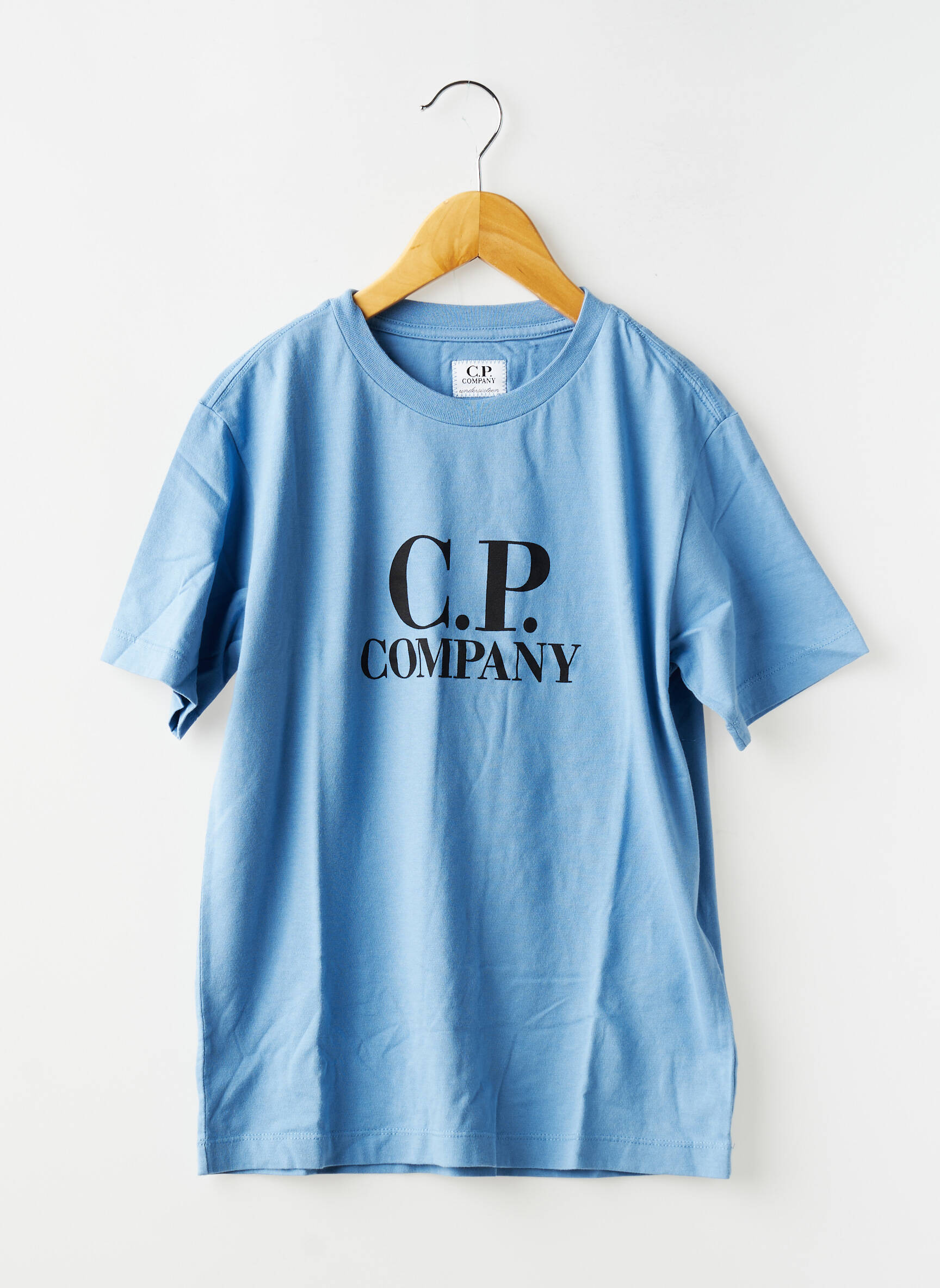T-shirt stretch manches courtes bleu CP COMPANY garçon