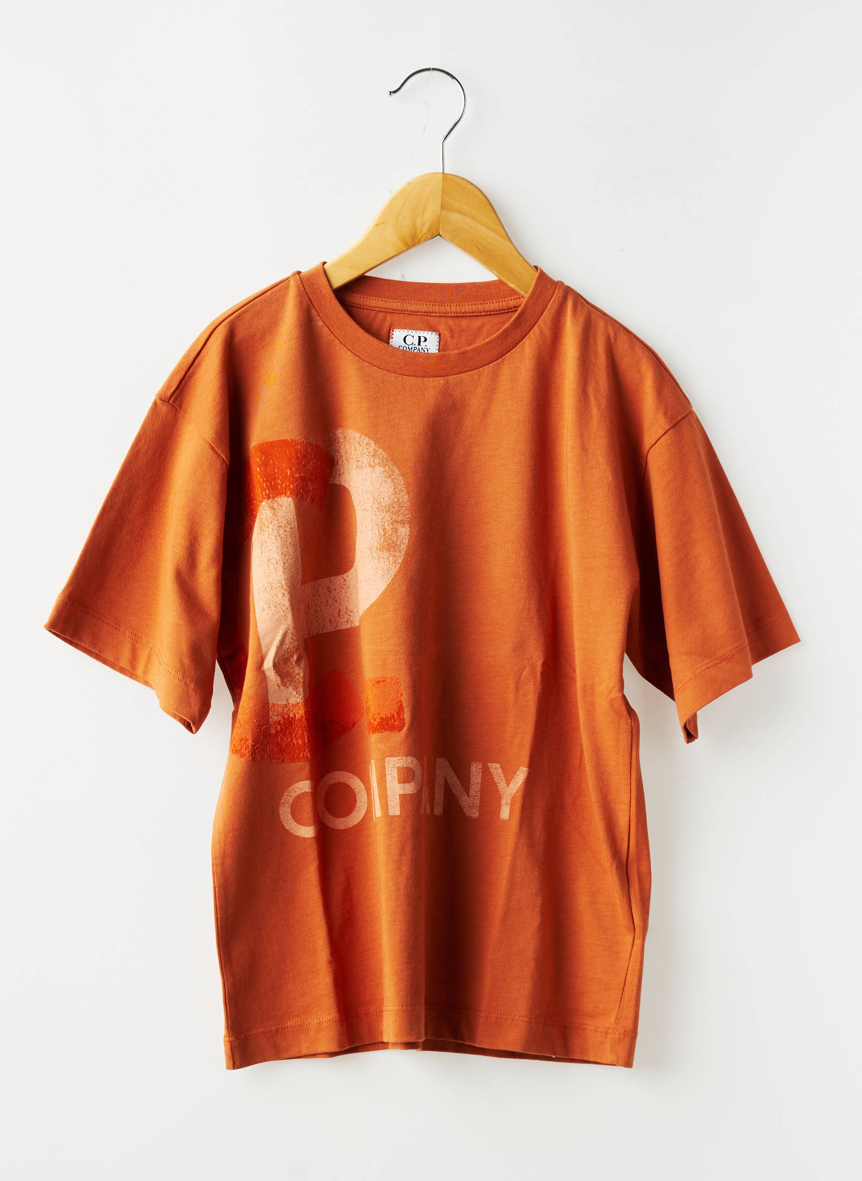 T-shirt tissage jersey manches courtes orange CP COMPANY garçon