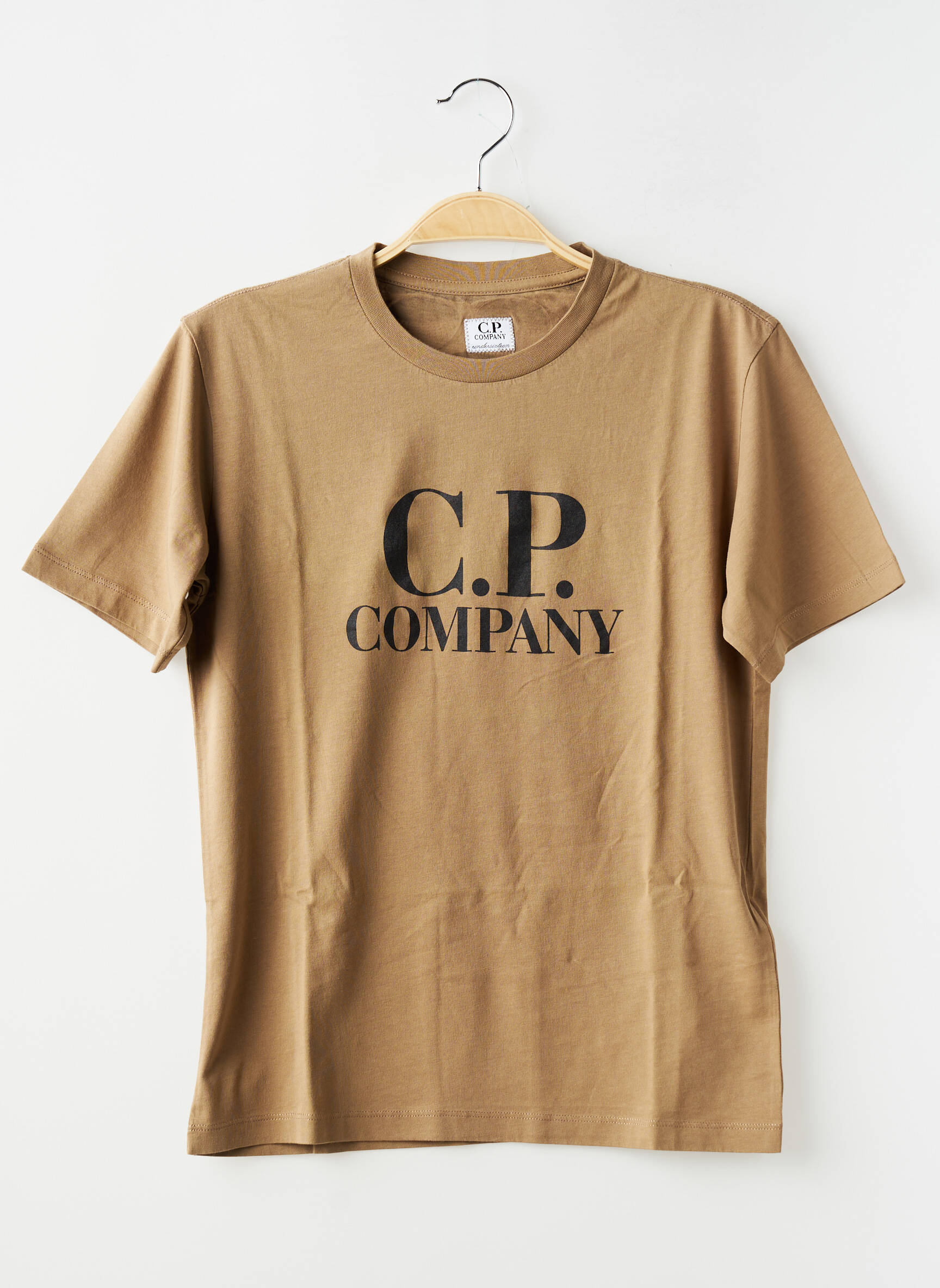 T-shirt tissage jersey manches courtes marron CP COMPANY garçon