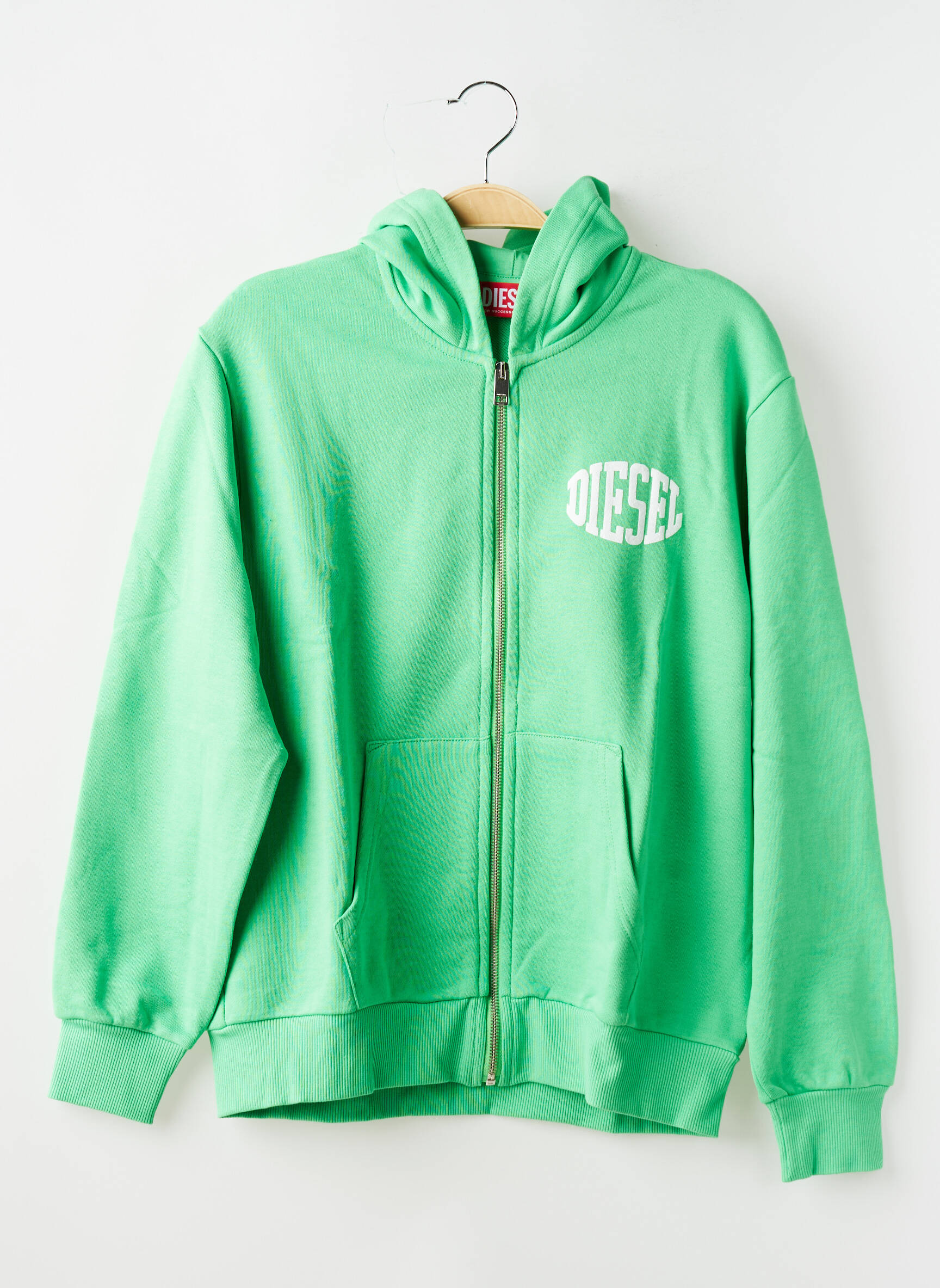 Veste casual col rond vert DIESEL garçon