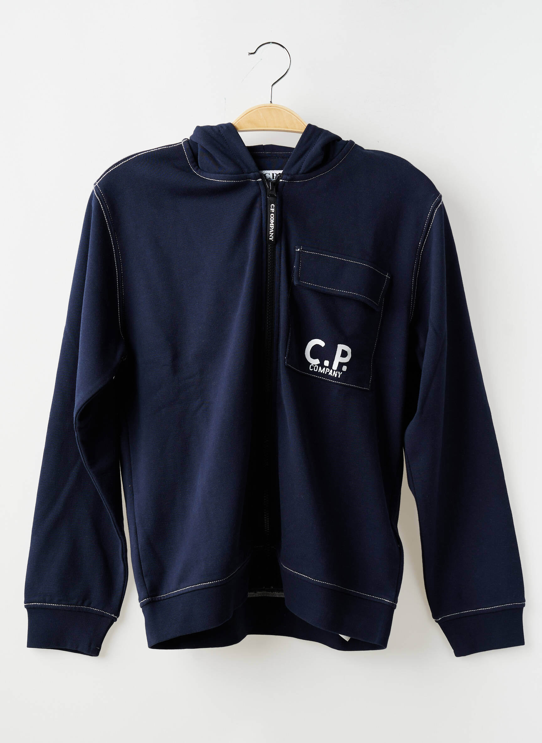 Veste casual col rond bleu CP COMPANY garçon