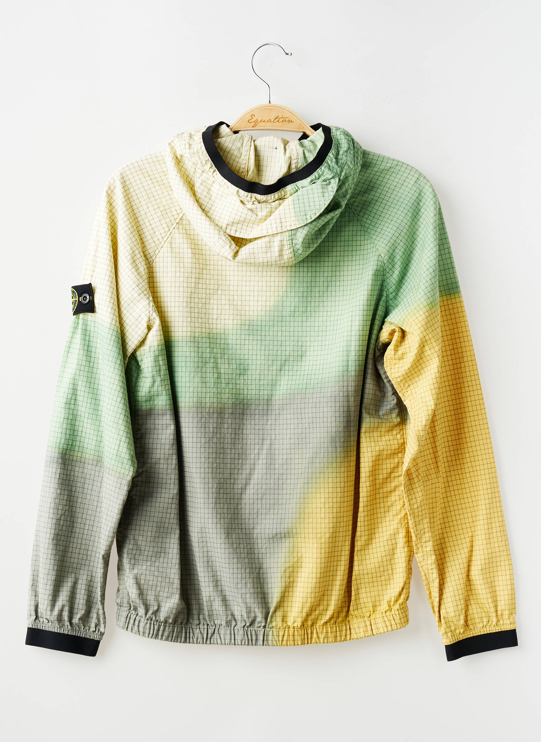 Coupe-vent poches a capuche vert STONE ISLAND garçon
