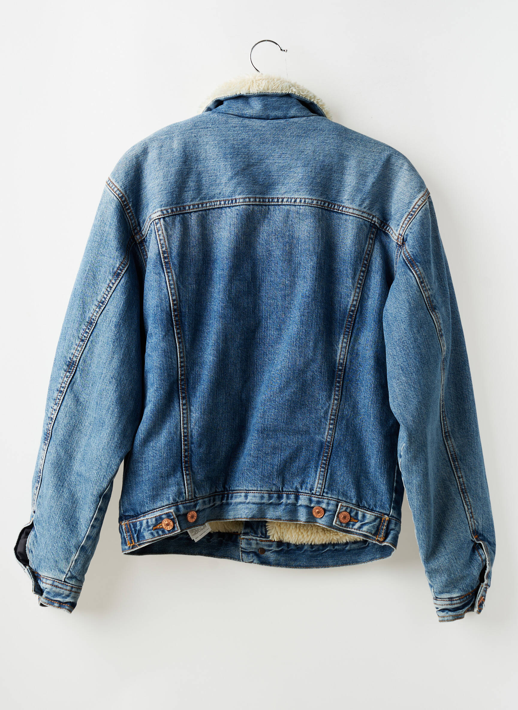 Veste casual finition intérieure fourrure synthétique bleu DIESEL garçon
