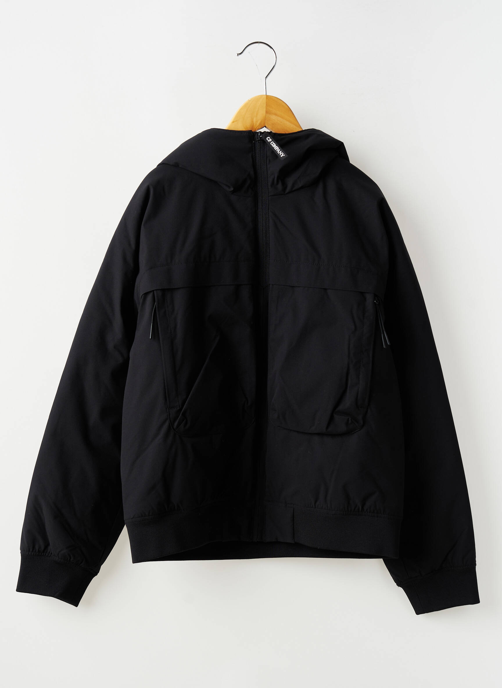 Doudoune finition intérieure doublée a capuche noir CP COMPANY garçon