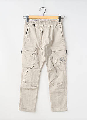Pantalon cargo stretch taille élastique gris CP COMPANY garçon