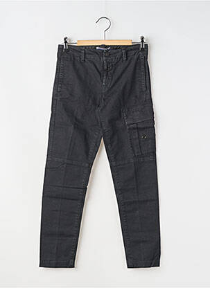 Pantalon chino stretch noir STONE ISLAND garçon