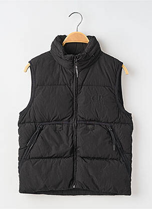 Doudoune coupe droite a capuche noir CP COMPANY enfant