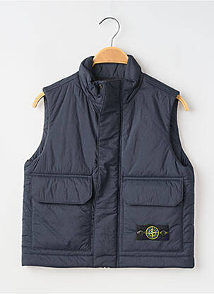 Doudoune finition intérieure doublée sans capuche bleu STONE ISLAND garçon
