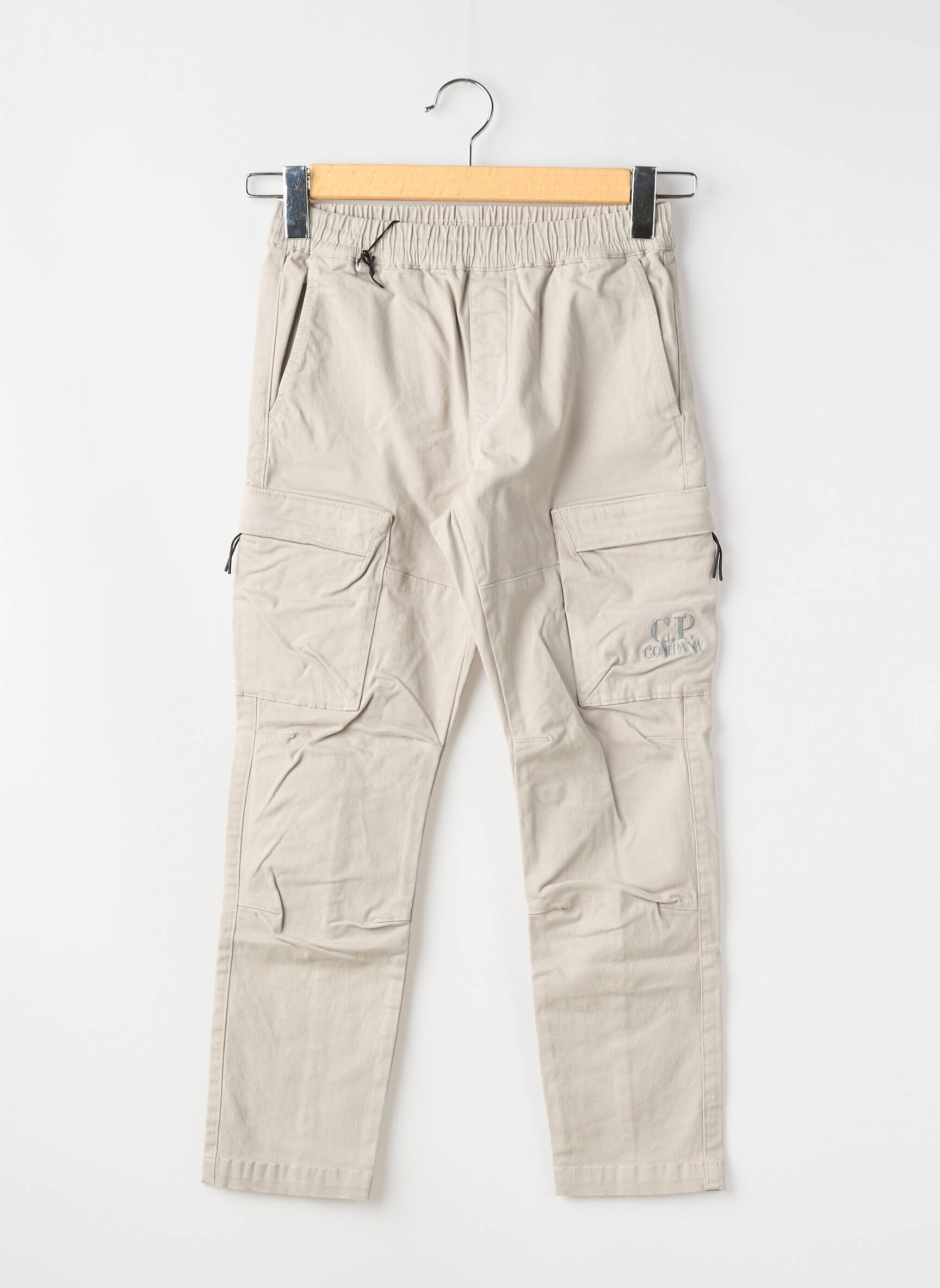 Pantalon cargo stretch taille élastique gris CP COMPANY garçon