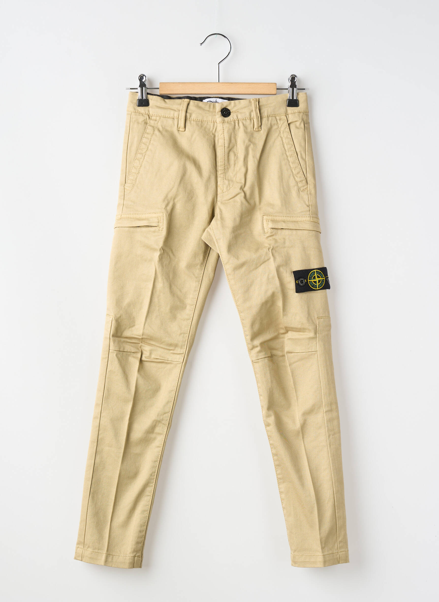 Pantalon chino stretch beige STONE ISLAND garçon