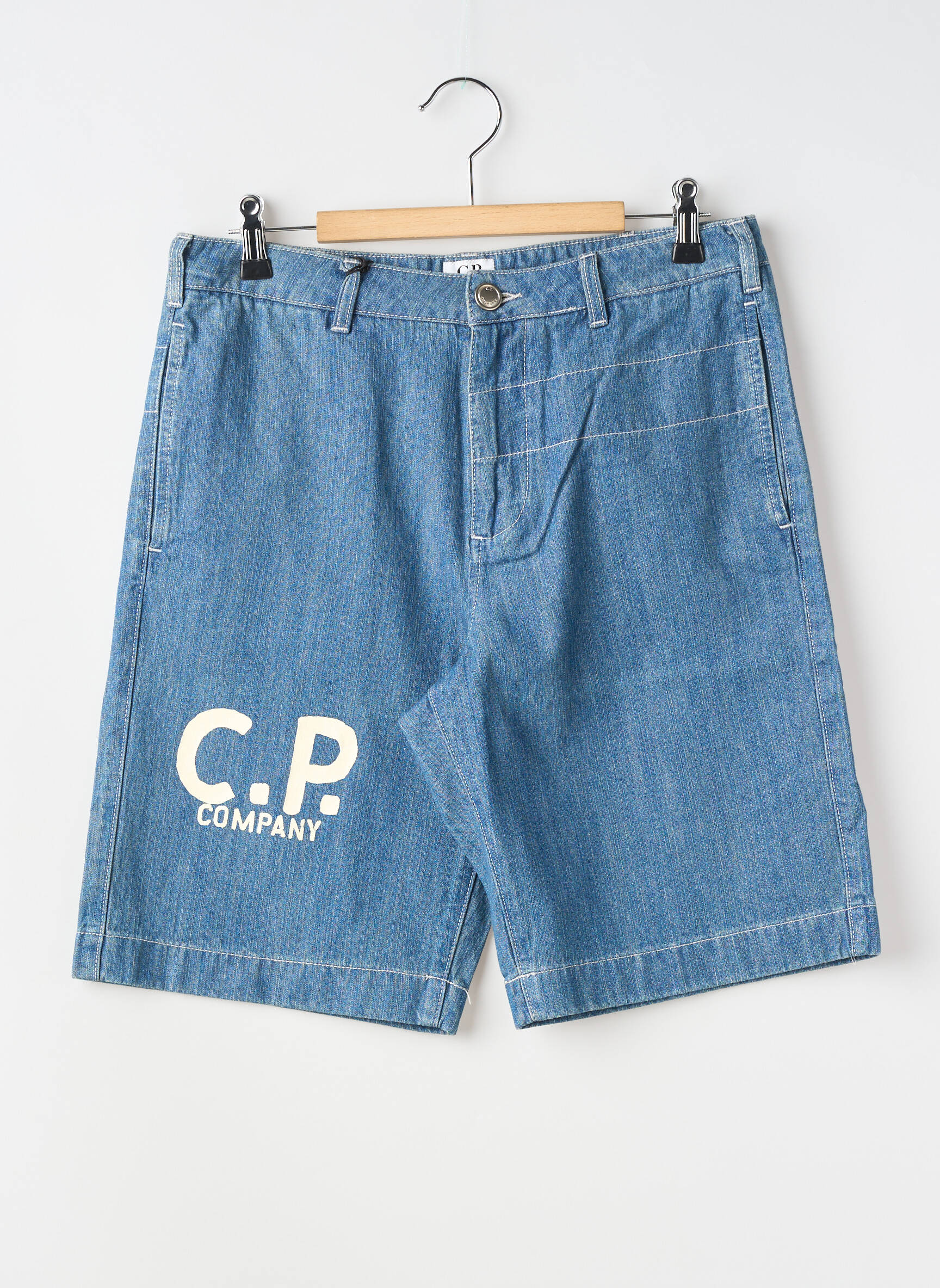 Bermuda tissage denim bleu CP COMPANY garçon